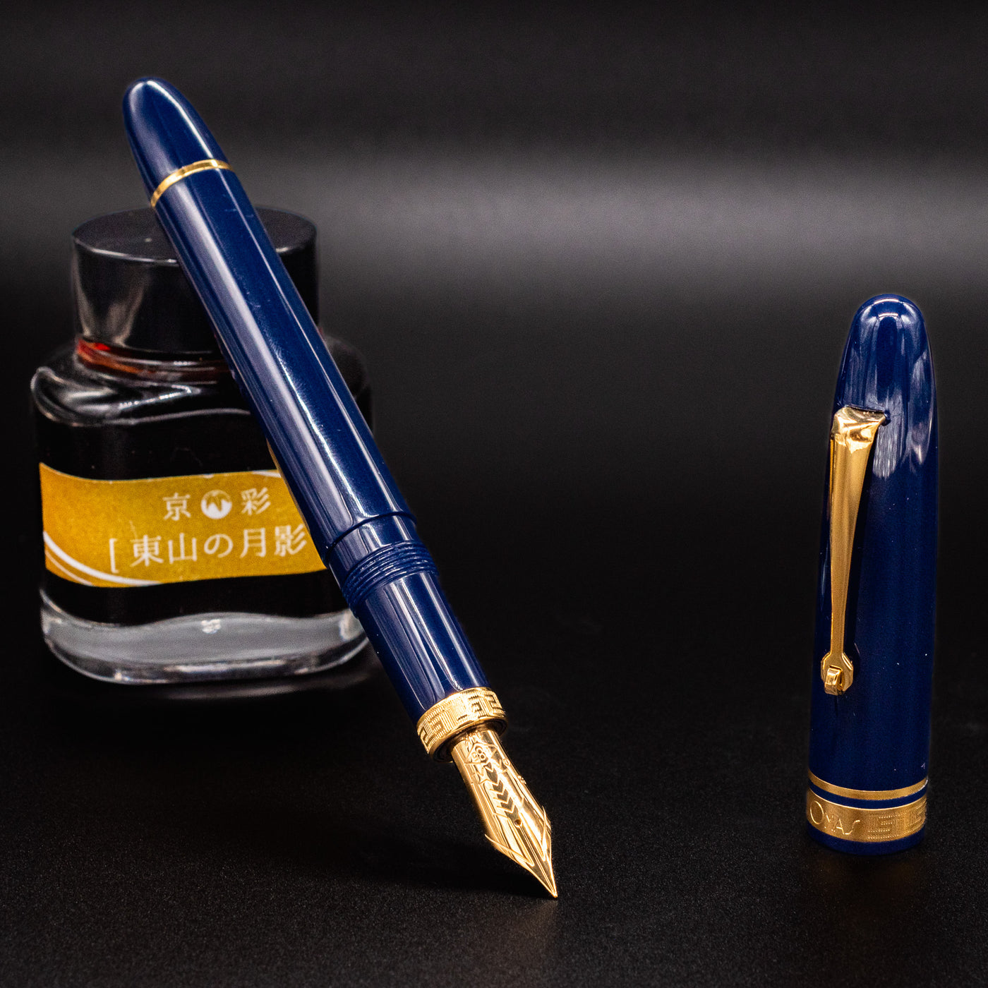 Omas Ogiva Fountain Pen - Blu Gold