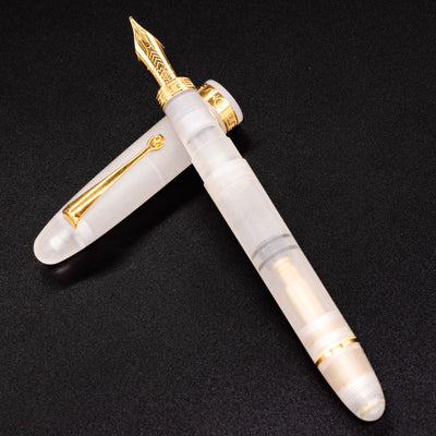 Omas Ogiva Fountain Pen - Frosted Demonstrator Gold piston filled