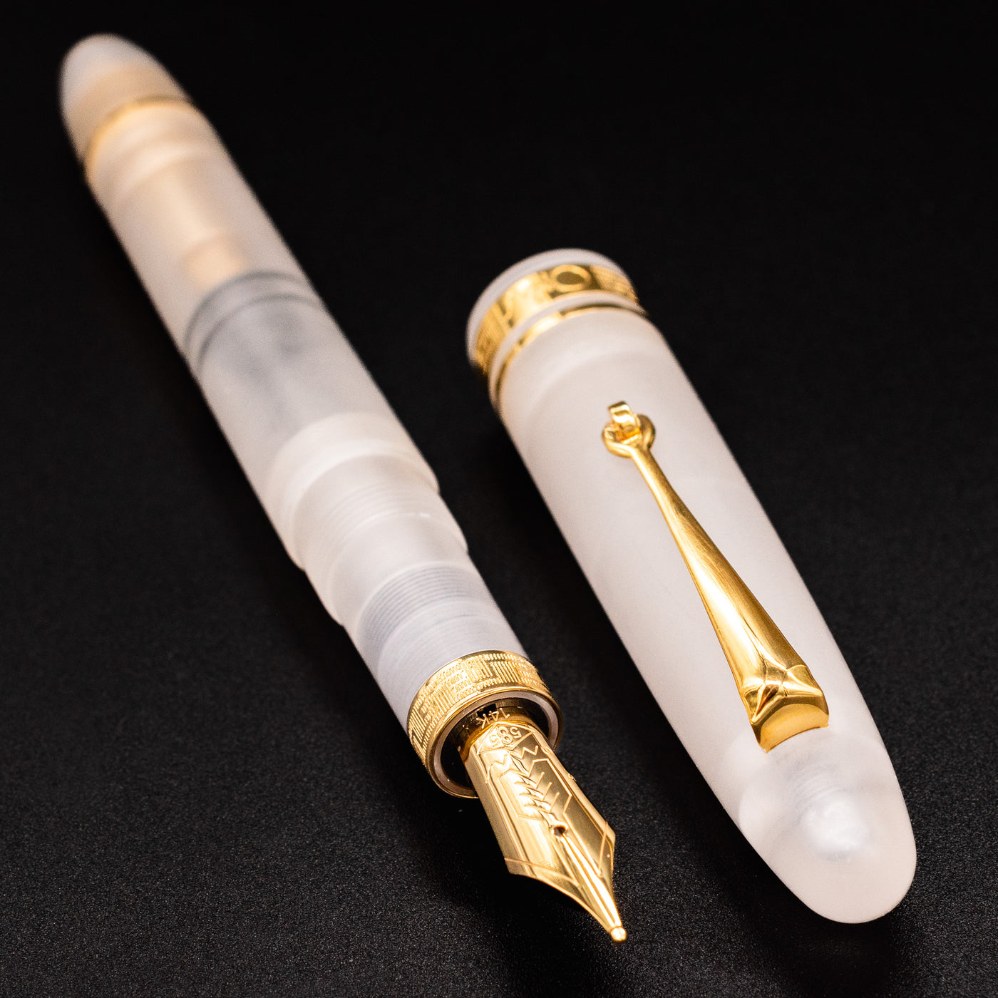 Omas Ogiva Fountain Pen - Frosted Demonstrator Gold trim