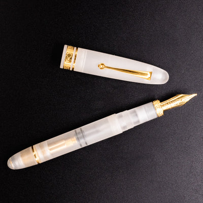 Omas Ogiva Fountain Pen - Frosted Demonstrator Gold white