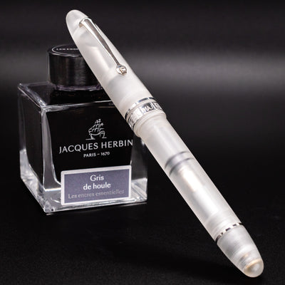 Omas Ogiva Fountain Pen - Frosted Demonstrator Silver capped