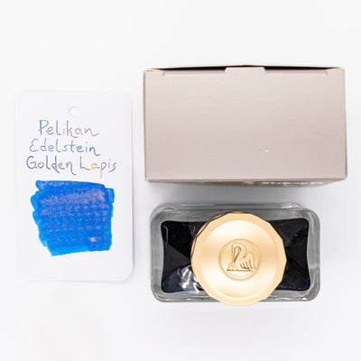 Pelikan Edelstein Ink Bottle - Golden Lapis blue shimmer