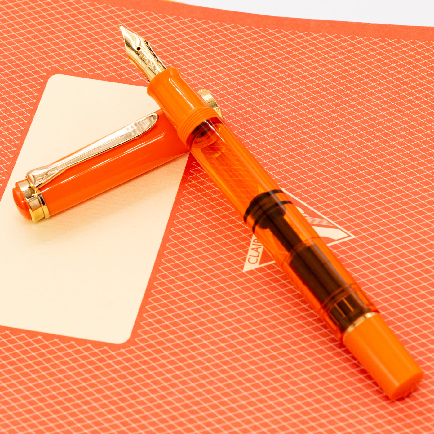 Pelikan Classic M200 Fountain Pen - Orange Delight demonstrator