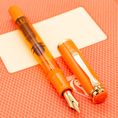 Pelikan Classic M200 Fountain Pen - Orange Delight gold trim