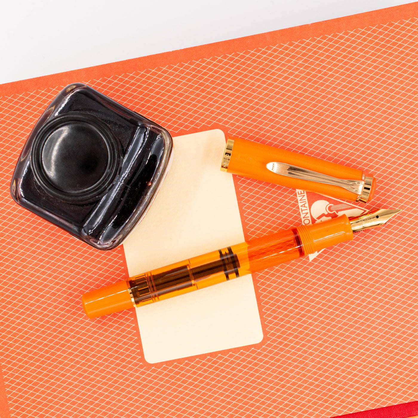 Pelikan Classic M200 Fountain Pen - Orange Delight piston filled