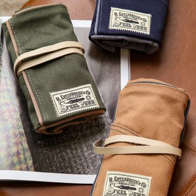 Esterbrook Canvas Pen Roll - Army Green