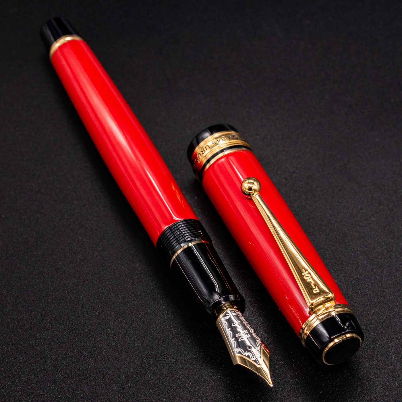 Pilot Custom 845 Fountain Pen - Vermillion urushi