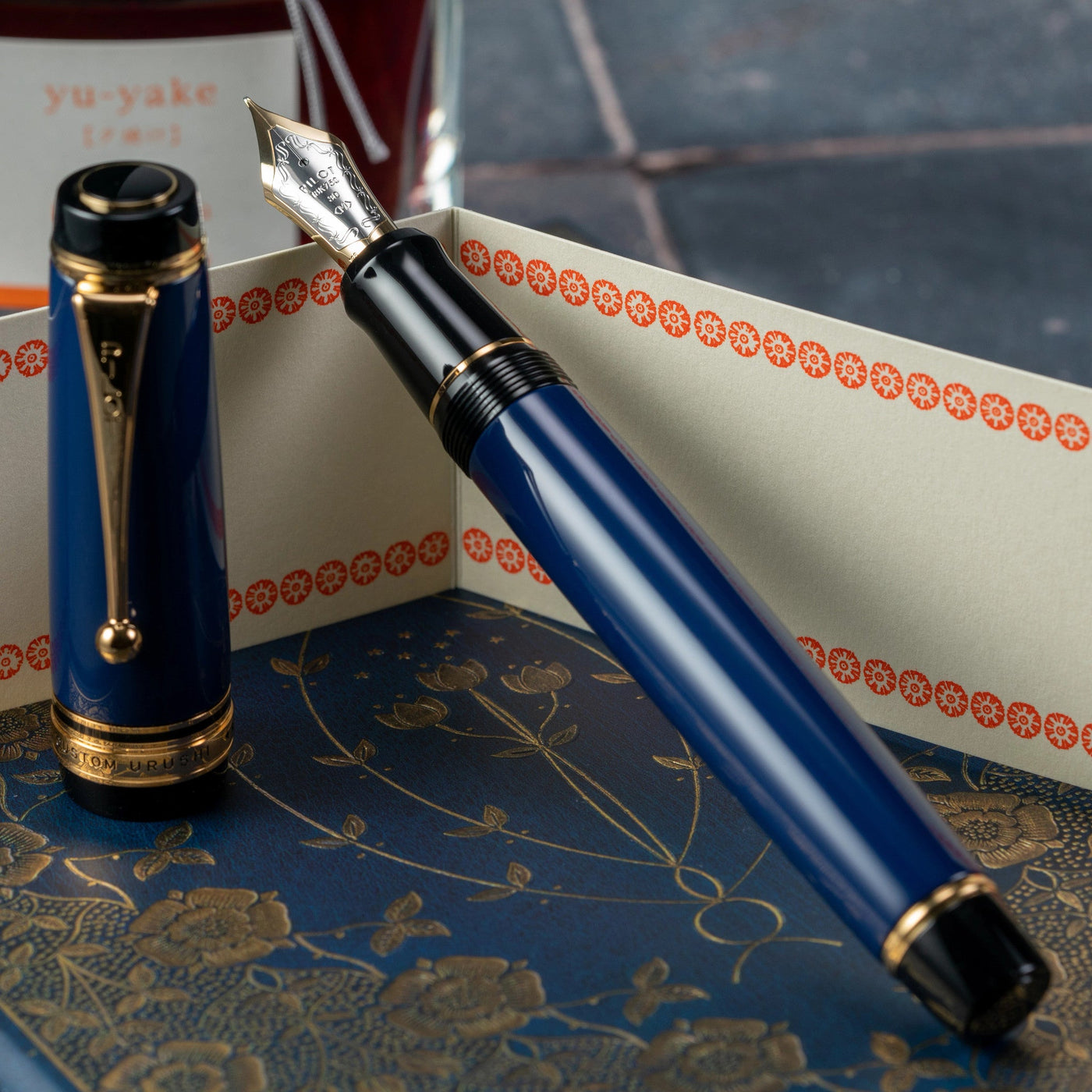 Pilot Custom Urushi Fountain Pen - Prussian Blue