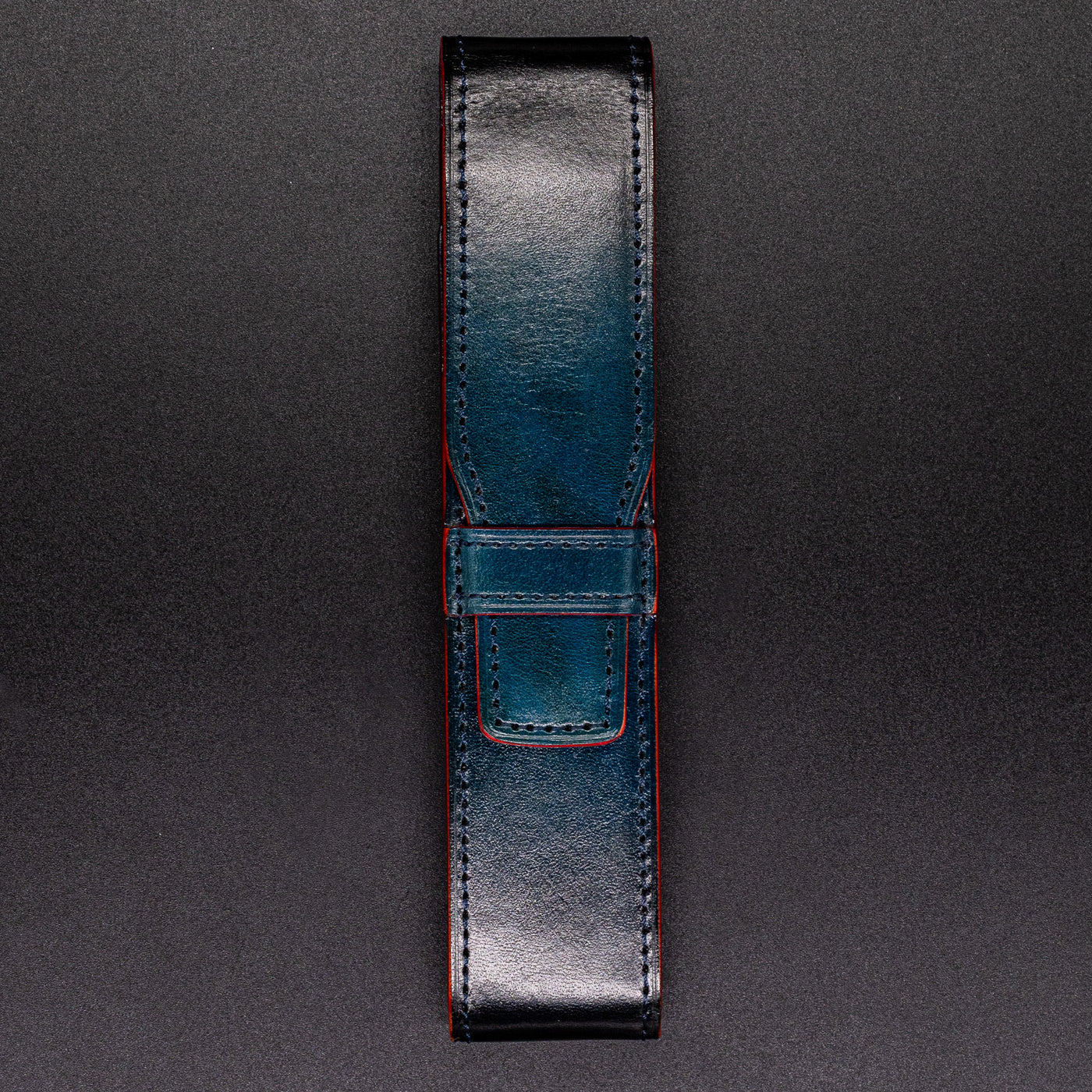 Pilot Cypris Urushi Pen Case - Blue flap