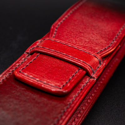 Pilot Cypris Urushi Pen Case - Red flap insert