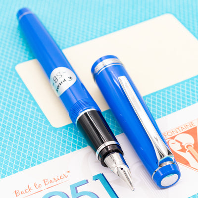 Pilot Falcon Fountain Pen - Blue rhodium trim