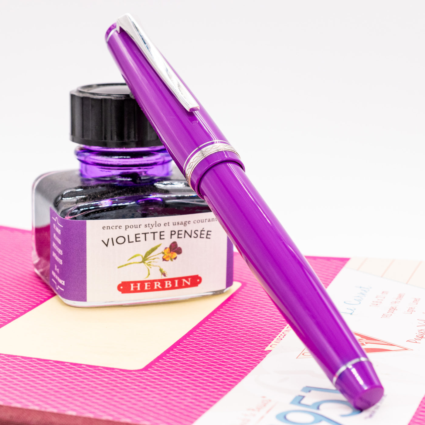 Pilot Falcon Fountain Pen - Purple capped