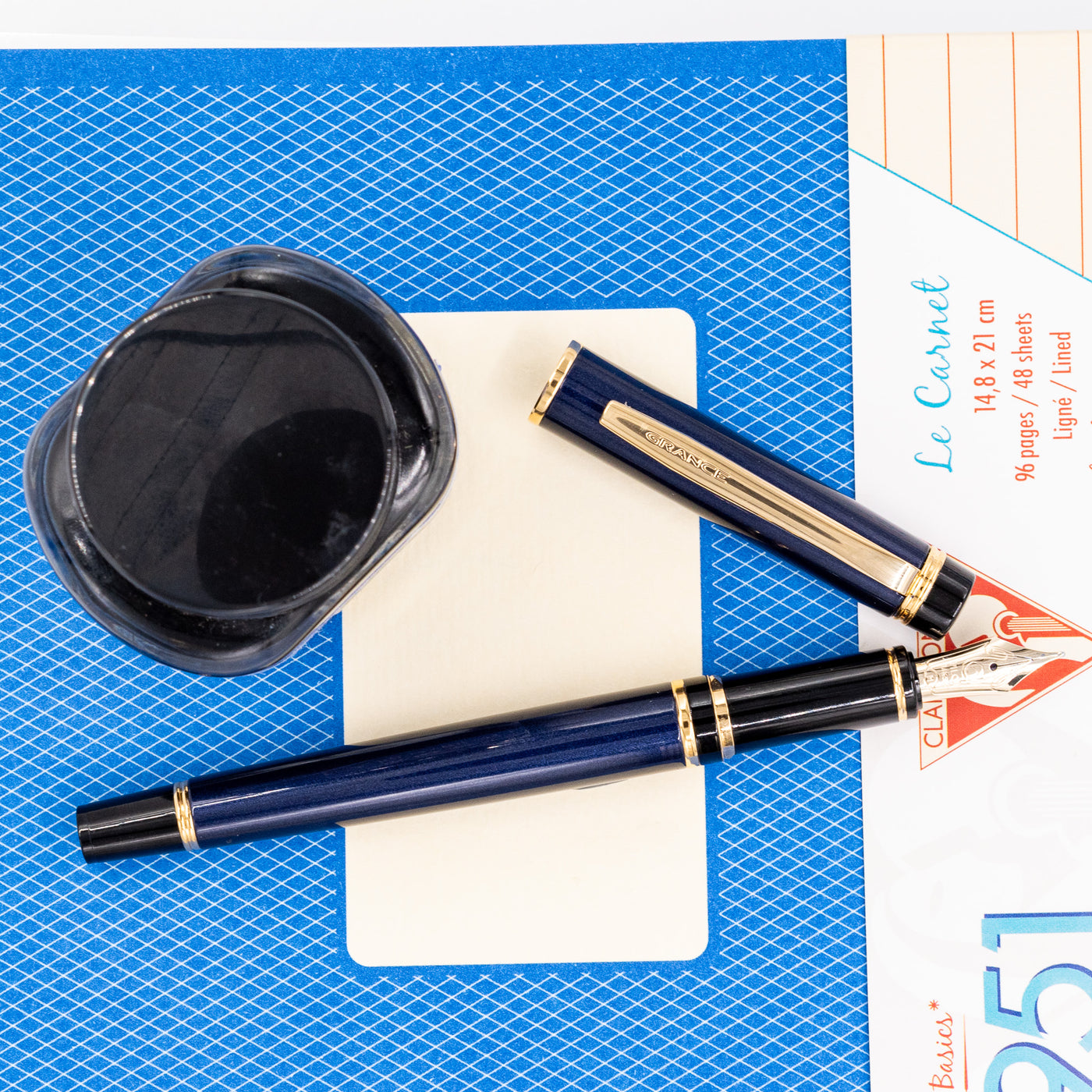 Pilot Grance Fountain Pen - Navy Blue 2024