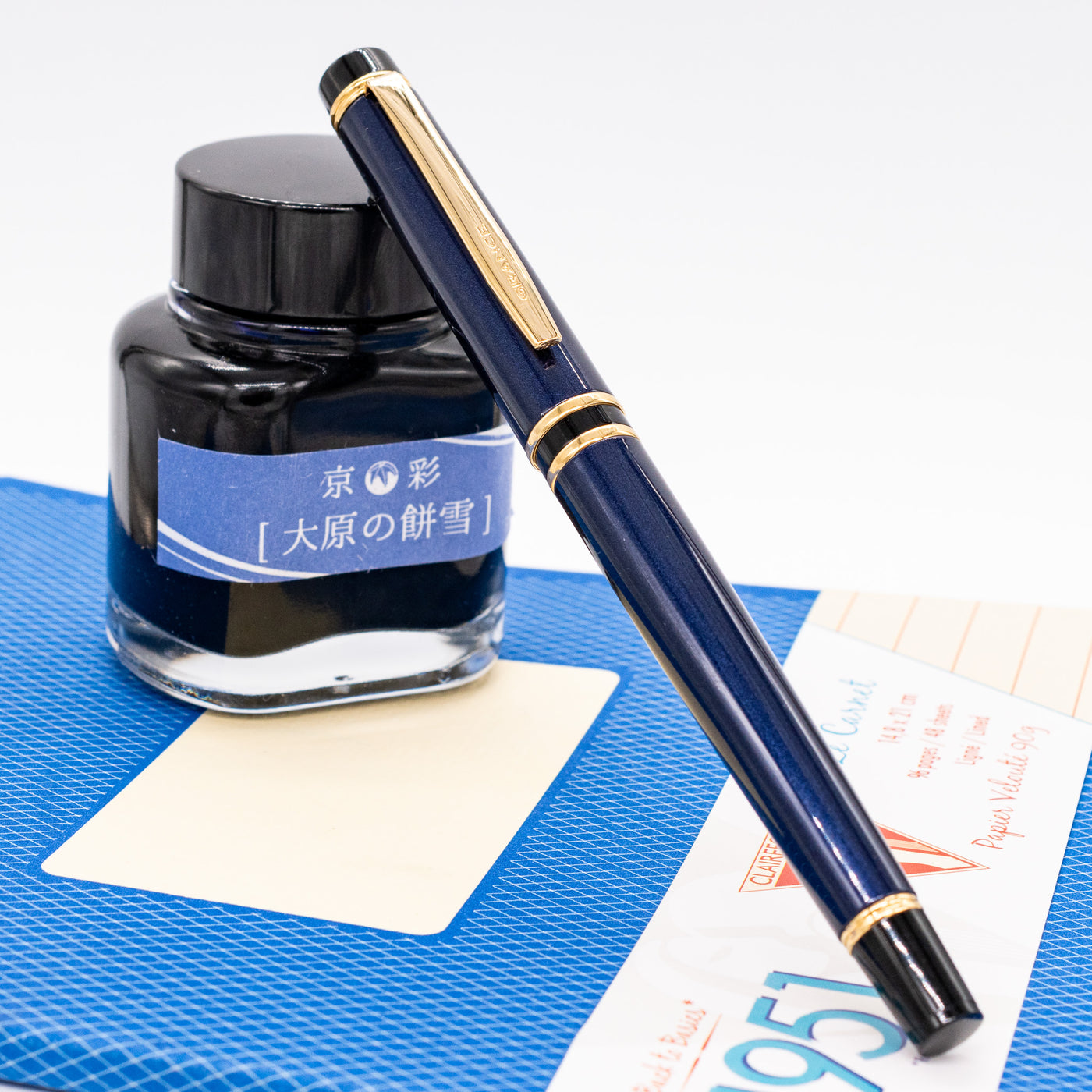 Pilot Grance Fountain Pen - Navy Blue capped