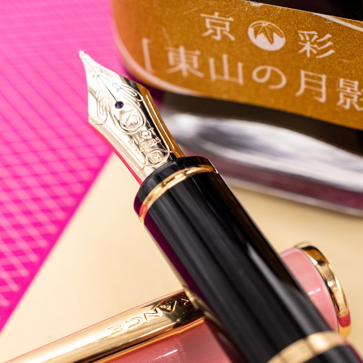 Pilot Grance Fountain Pen - Pink 14k gold nib