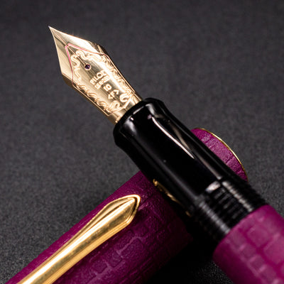 Pilot Ishime Fountain Pen - Burgundy 18k gold nib