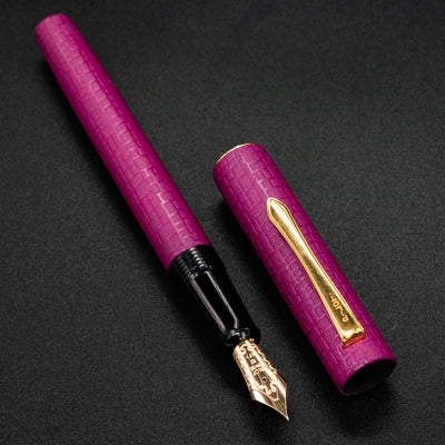 Pilot Ishime Fountain Pen - Burgundy gold trim