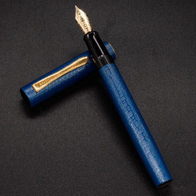 Pilot Ishime Fountain Pen - Navy Blue textured