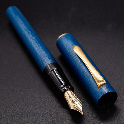 Pilot Ishime Fountain Pen - Navy Blue gold trim