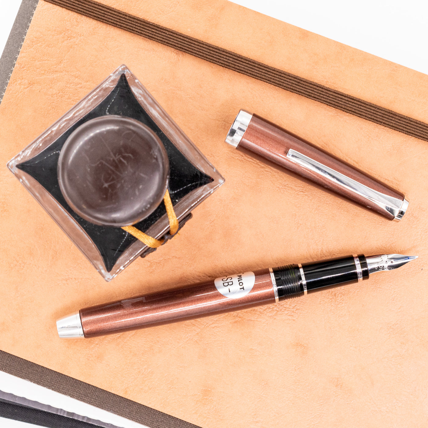 Pilot Metal Falcon Fountain Pen - Brown chocolate