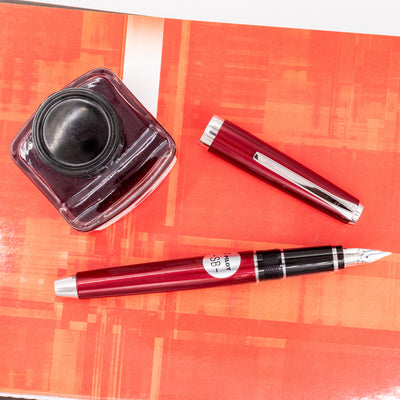 Pilot Metal Falcon Fountain Pen - Burgundy new