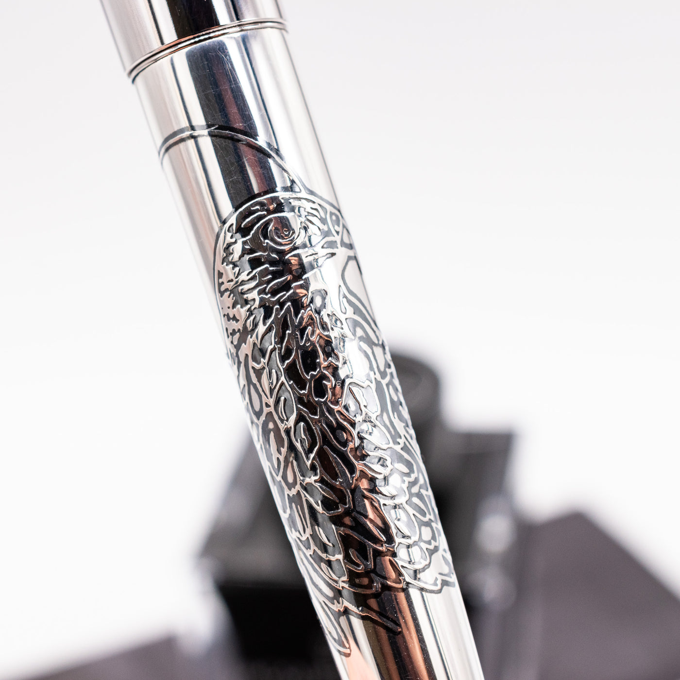 Pilot Sterling Silver Fountain Pen - Hawk artwork