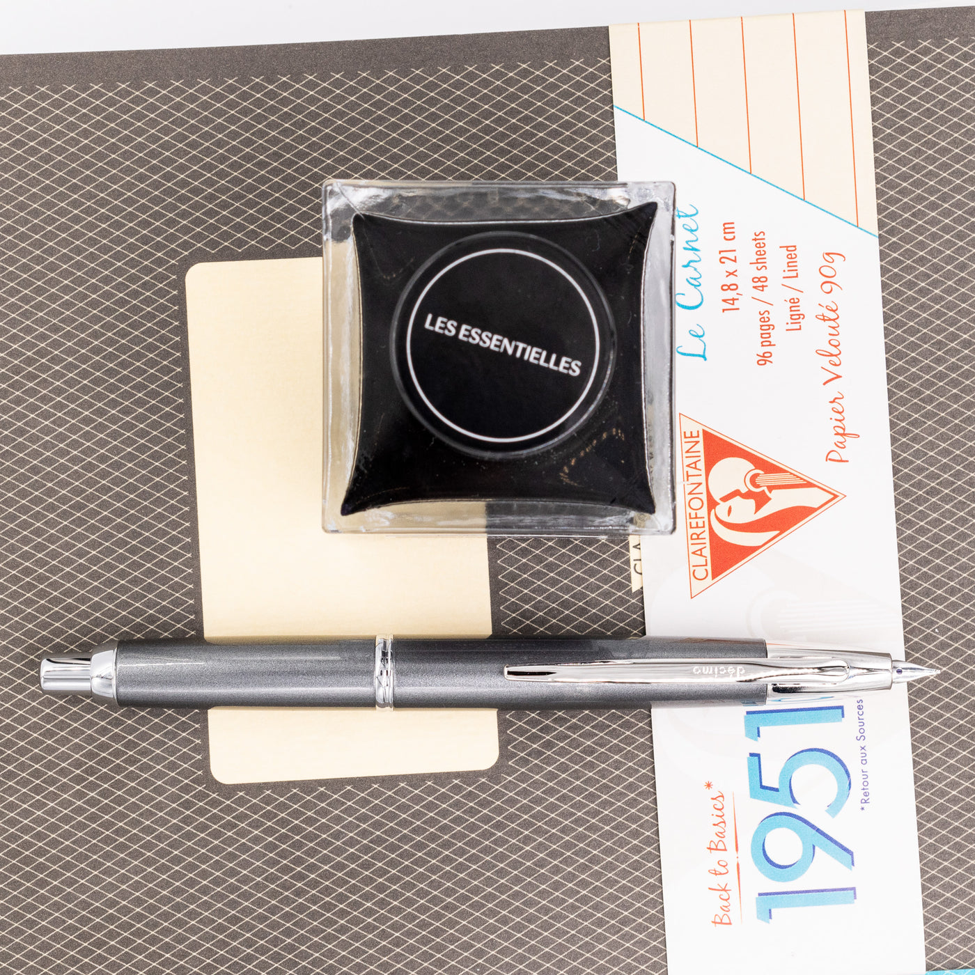 Pilot Vanishing Point Decimo Fountain Pen - Dark Grey retractable