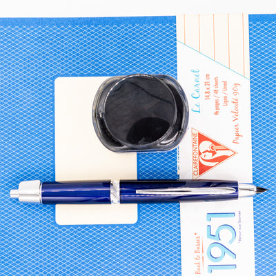 Pilot Vanishing Point LS Fountain Pen - Blue retractable