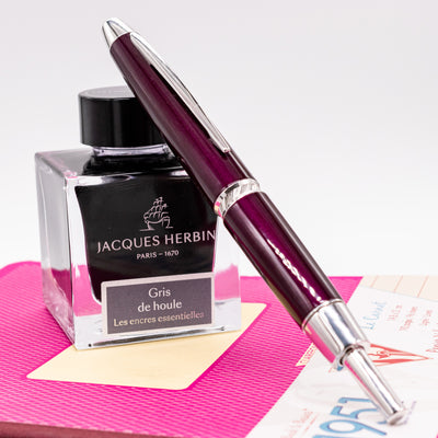 Pilot Vanishing Point LS Fountain Pen - Burgundy capped