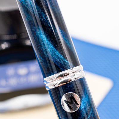 Pilot Vanishing Point SE Fountain Pen - Marble Blue center band