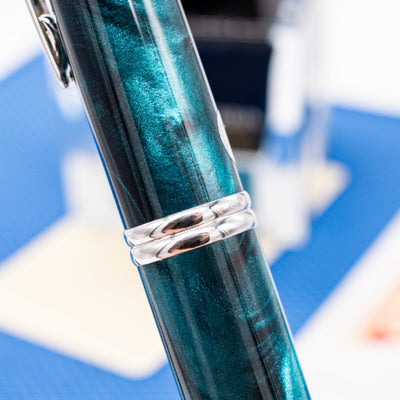 Pilot Vanishing Point SE Fountain Pen - Marble Green center band