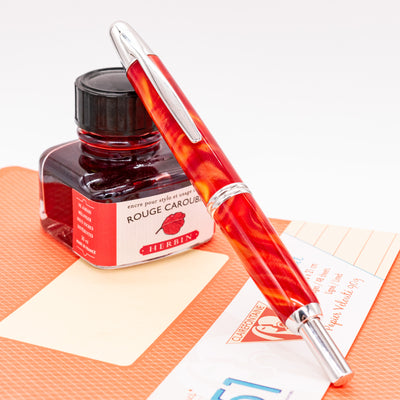 Pilot Vanishing Point SE Fountain Pen - Marble Orange capped