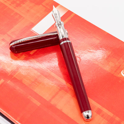 Pineider Avatar Glossy Fountain Pen - Cherry Red UR Resin