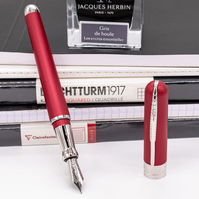 Pineider Avatar UR Art Fountain Pen - Cherry Red