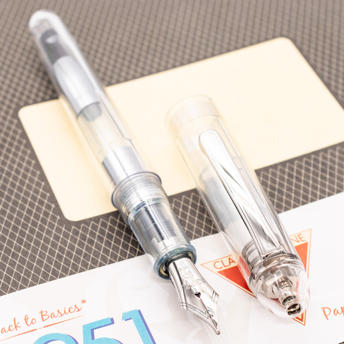 Platinum 3776 Century Sai Clear Demonstrator Fountain Pen clear