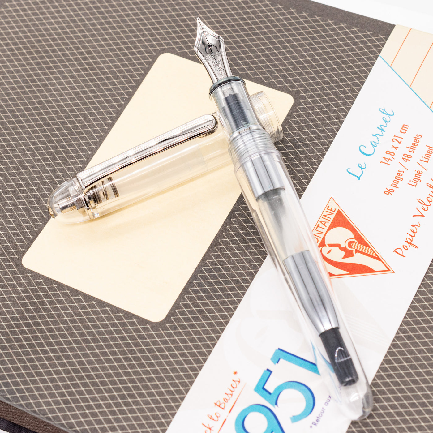 Platinum 3776 Century Sai Clear Demonstrator Fountain Pen demonstrator