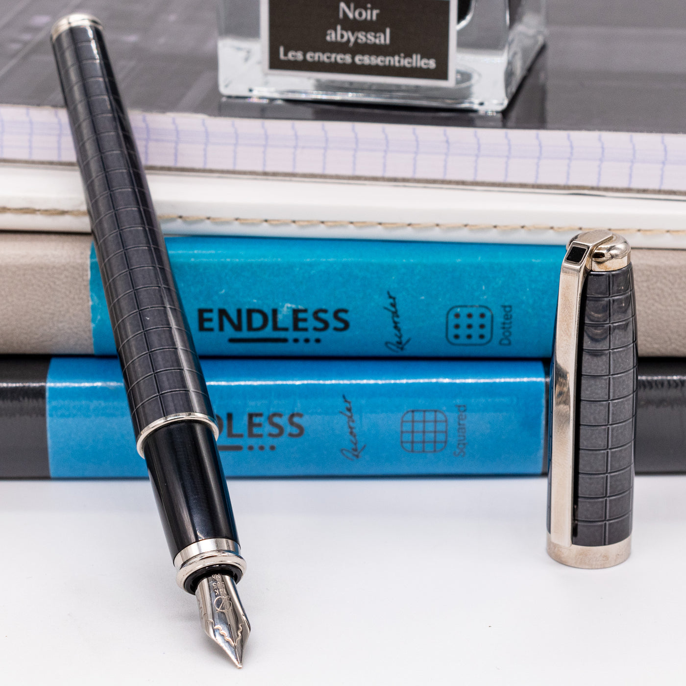 ST Dupont Fidelio Anthracite Guilloche Fountain Pen