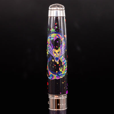 ST Dupont Line D Eternity Dragon Fountain Pen Black Artwork