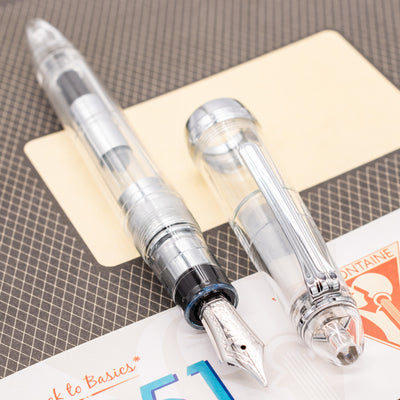 Sailor 1911L Clear Demonstrator Rhodium Fountain Pen demonstrator