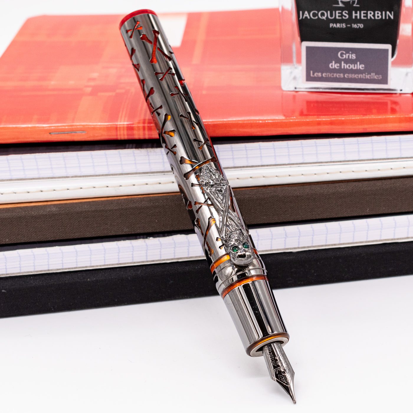 Stipula Leonardo da Vinci Capless Fountain Pen - Caribbean Orange