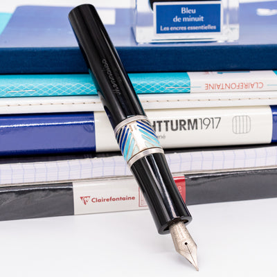 Stipula Monnalisa Ebony Blue Enamel Fountain Pen