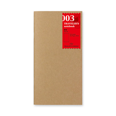 Traveler's Company Notebook Refill 003 Blank Regular Size