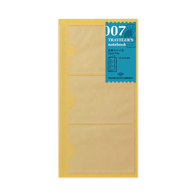 Traveler's Company Notebook Refill 007 Card File Regular Size