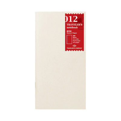 Traveler's Company Notebook Refill 012 Sketch Paper Regular Size