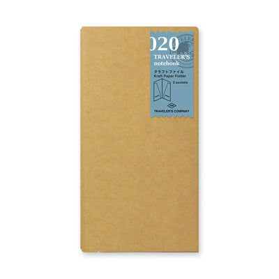 Traveler's Company Notebook Refill 020 Kraft File Folder Regular Size