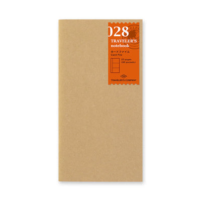 Traveler's Company Notebook Refill 028 Kraft Card File Regular Size