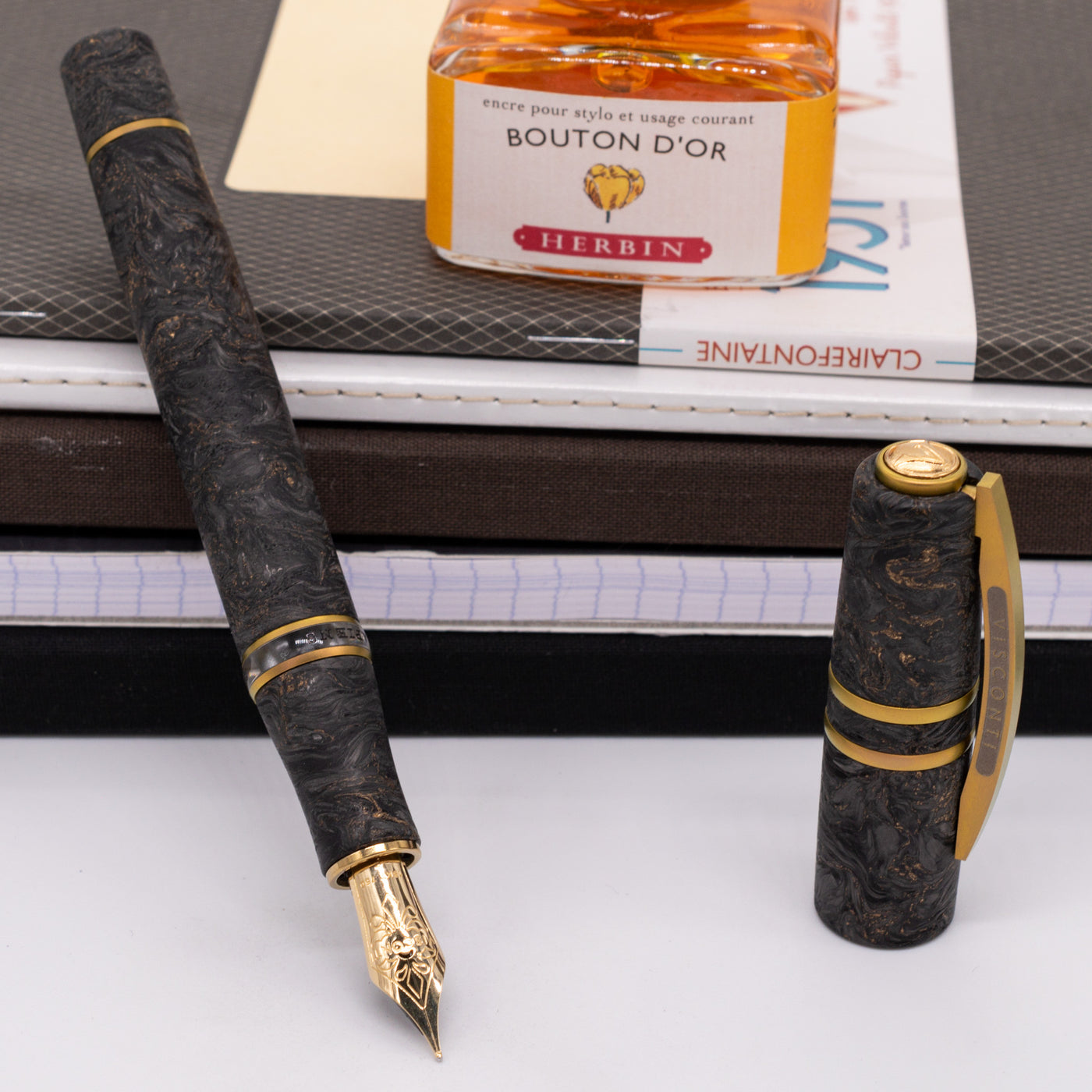 Visconti Homo Sapiens Carbon Moire Fountain Pen