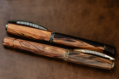 Visconti Medici Briarwood Ruthenium Fountain Pen resin