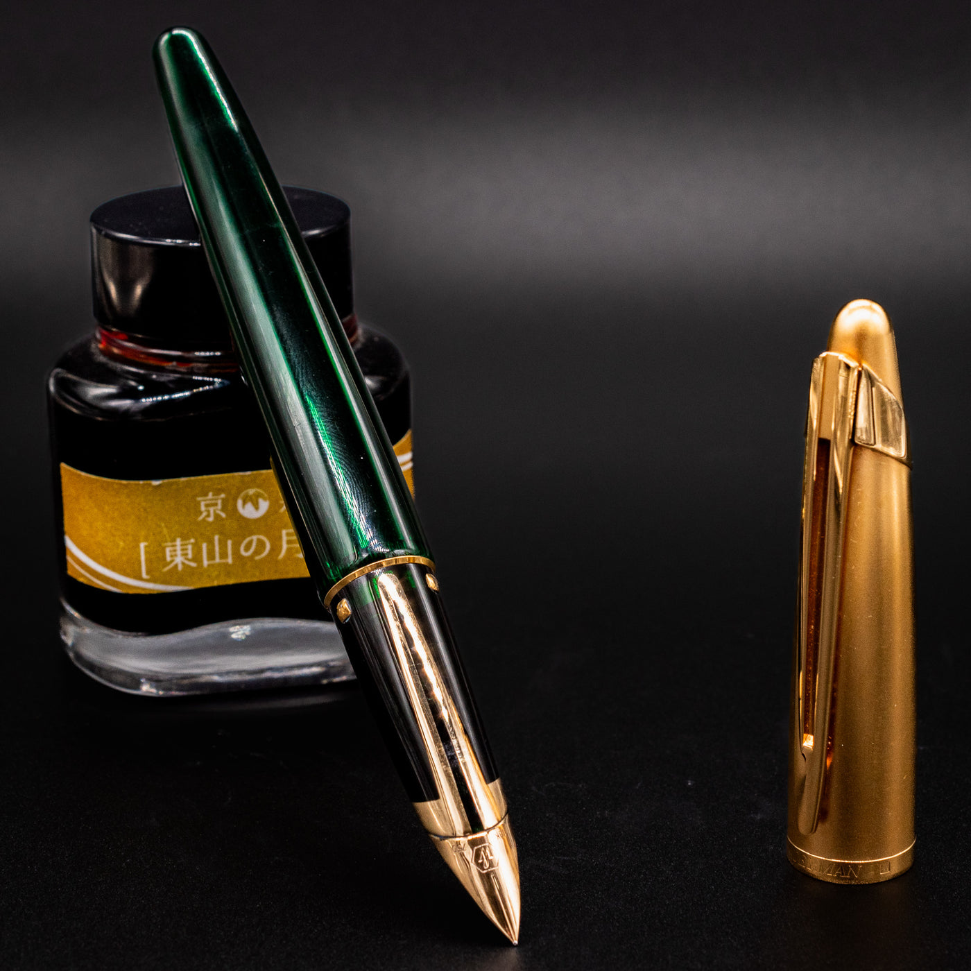 Waterman Edson Emerald Green Fountain Pen - Preowned