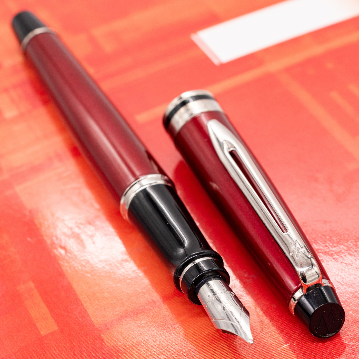 Waterman Expert Red Fountain Pen - Preowned